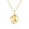 Złota zawieszka ZNAK zodiaku PANNA próba 585