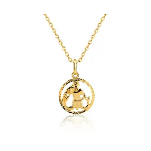 Złota zawieszka ZNAK zodiaku WODNIK próba 585
