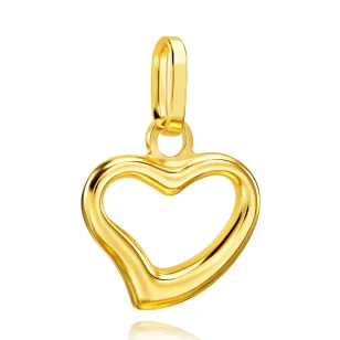 GOLD HEART PENDANT test 585 ZZ003| ergold
