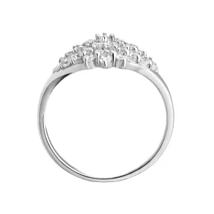 Silberner Ring verziert mit Strasssteinen PS3.1551 | ergold