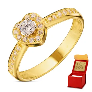 Gold Heart Verlobungsring P1.773mP | ergold