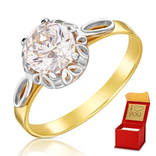 Gold Verlobungsring Großer Stein P1.522 | ergold