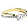 Gold Ring BEAUTIFUL INTERWOVEN MUSTER Muster 585 P1.50P | ergold