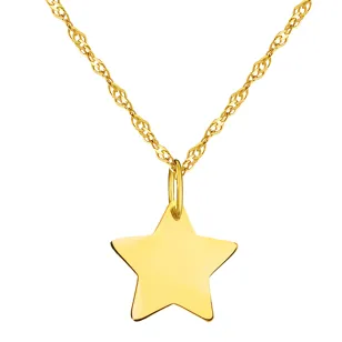 Goldene Halskette Stern vom Himmel NZ005| ergold