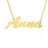 Goldene Halskette personalisierte Inschrift | ergold