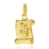 Goldmedaille Papyrus Gottesmutter Geschenk zur Taufkommunion M13 | ergold