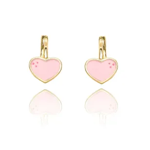 Goldene Kinderohrringe Hearts 585 | ergold