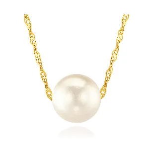 Goldene Perlenkette Lucia W.Perlenkette| ergold