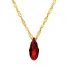 Goldene Kristallkette Natur mit Swarovski| ergold