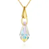 Goldene Kristallkette Nature made with Swarovski CNA.018| ergold