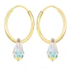 Goldene Radohrringe Durchmesser 1,5 cm Feinheit 585 | ergold