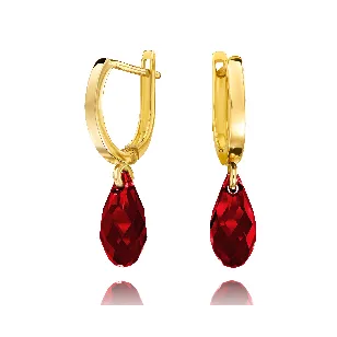 Nature Gold Ohrringe aus Swarovski Kristall| ergold