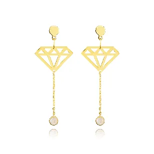Gold Hängende Ohrringe Diamanten CSB.01| ergold