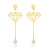 Gold Hängende Ohrringe Diamanten CSB.01| ergold