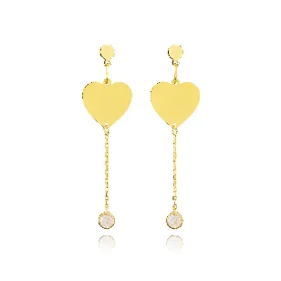 Goldene Ohrringe All Love versuch 585| ergold