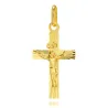 WUNDERSCHÖNES GOLDENES DIAMANTKREUZ Taufkommunion K04| ergold