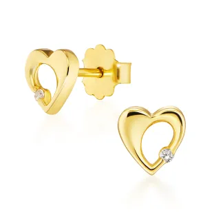 Golden Radiant Heart Ohrringe K1.183s | ergold