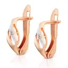 Goldene Ohrringe Fantasy Rosa Sample 585 K2.nereczkarP | ergold