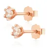 Goldene Ohrringe Twisted Sticks 585 Roségold K3.2365RP | ergold