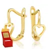 Goldene Ohrringe Tiny Hearts K3.2371| ergold