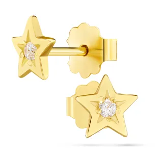 Goldene Sternohrringe K3.2384 | ergold