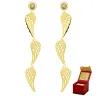 Gold Hängende Ohrringe Wings TRIO K3.2426D | ergold