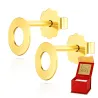 Goldene Ohrringe Räder Little Things K3.2468 | ergold