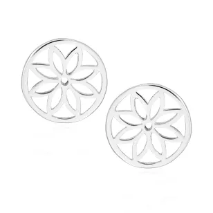 Silber Ohrringe Klebe lotos KS3.2457 | ergold