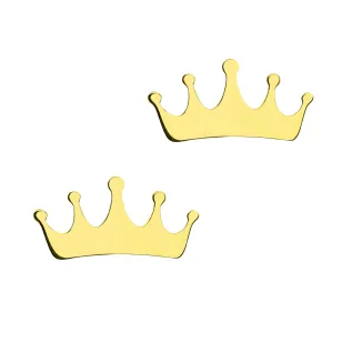 Złote kolczyki Queen