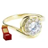 Goldring Großer Stein FLOWER P2.1099 | ergold
