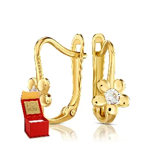 Blumen | Goldene Ohrringe ergold