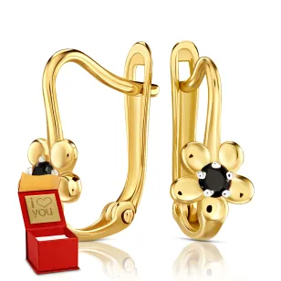 Blumen | Goldene Ohrringe ergold