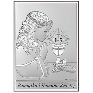OBRAZEK PAMIĄTKA I KOMUNII ŚWIĘTEJ dla dziewczynki