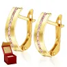 Goldene Ohrringe Mona hellrosa K3.2465r | ergold
