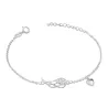 Silberner Armbandflügel und Herzen SB32 | ergold