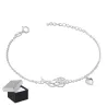 Silberner Armbandflügel und Herzen SB32 | ergold