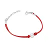 Durchbrochenes Armband kleine herzrote Saite SBS22 | ergold