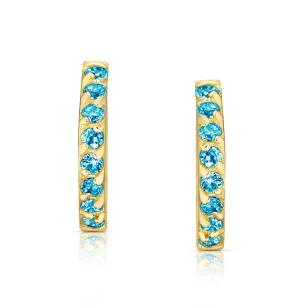 Princess Sparkle Gold Ohrringe Pink Stones 585 K3.2329Pr | ergold