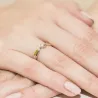Złoty Pierścionek 585 z diamentem brylant 0,08ct