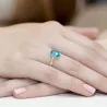 Złoty Pierścionek 585 z diamentem topaz 2,40ct