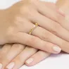 Złoty Pierścionek 585 z diamentem brylant 0,03ct