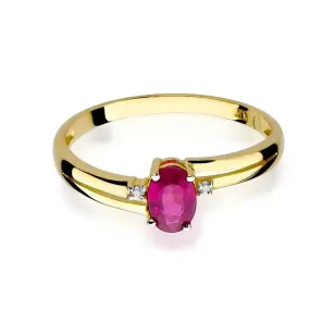 Gold Diamantring EY-68 Rubin | ergold