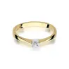 Złoty Pierścionek 585 z diamentem brylant 0,03ct