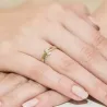 Złoty Pierścionek 585 z diamentem brylant 0,08ct