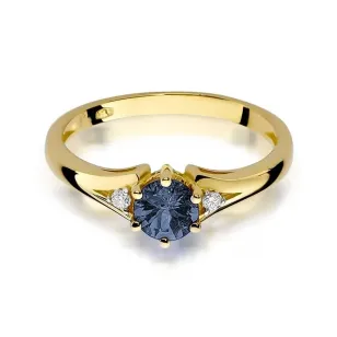 Goldener Diamantring EY-76 Saphir | ergold