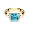 Goldener Diamantring EY-103 Topas | ergold