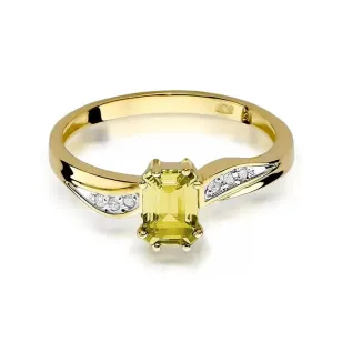 Goldener Diamantring EY-94 Zitronen-| ergold