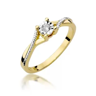 Gold Diamant ring EY-361 0.08ct | ergold