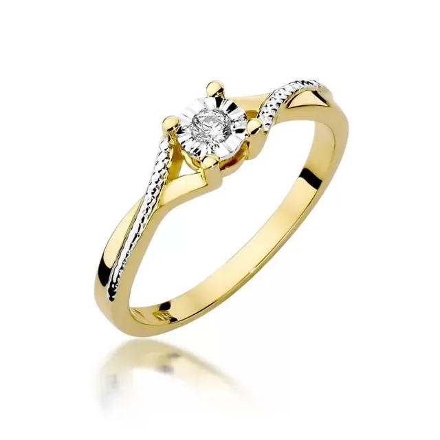 Gold Diamant ring EY-361 0.08ct | ergold