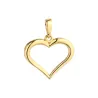 ⭐ Anhänger goldene Herzkontur ♥ Ergold